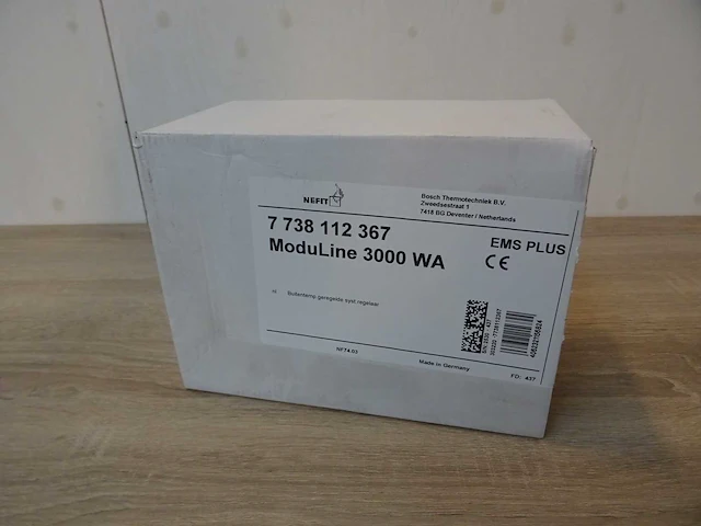 Nefit - moduline 3000 wa - ruimteklokthermostaat - afbeelding 2 van  2