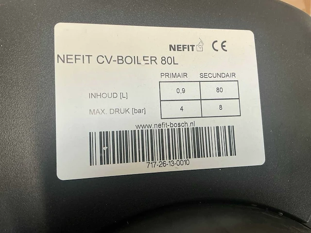 Nefit 80l. 30kw cv boiler - afbeelding 6 van  7