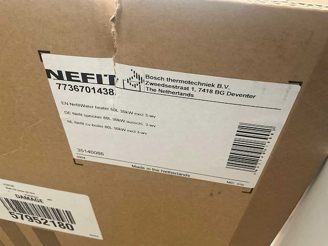 Nefit 80l. 30kw cv boiler - afbeelding 7 van  7