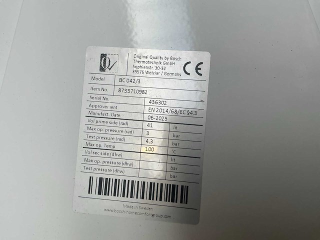 Nefit bc 042/3 buffervat - afbeelding 5 van  6