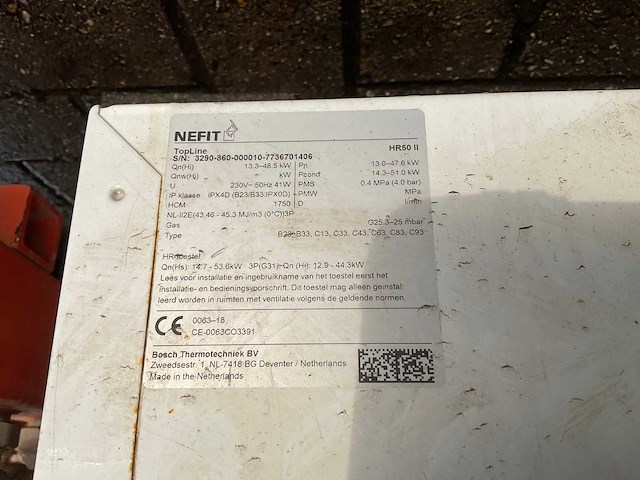 Nefit topline hr50 cv-verwarmingsinstallatie met vloerverdeler - afbeelding 6 van  7