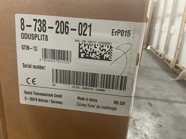 Nefit warmtepomp buitendeel odus split8 - afbeelding 5 van  5