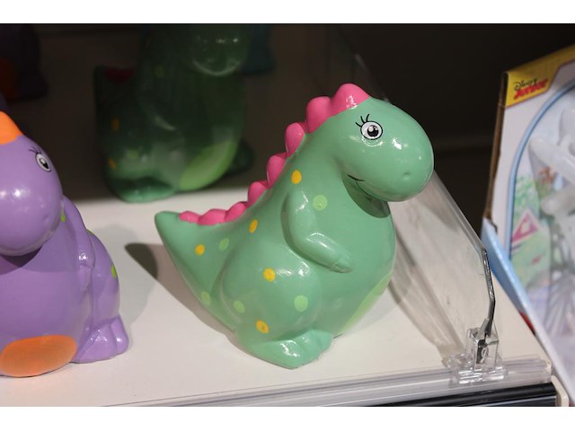 Negen dino spaarpotten hoogte 11 cm. - afbeelding 2 van  2