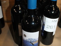 Negen flessen rode wijn cabernet sauvignon la vallee des oliviers. - afbeelding 2 van  2