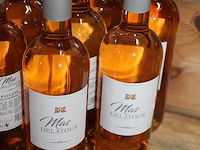 Negen flessen rose wijn mas delatour pays d'oc. - afbeelding 2 van  2