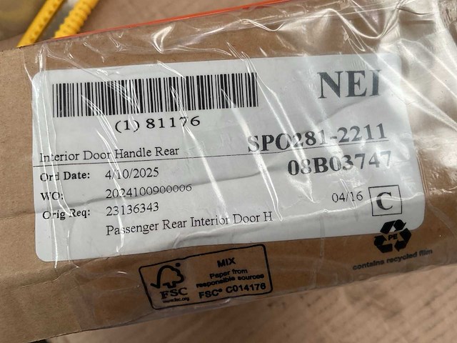 Nei spo281-2211 interior door handle rear - afbeelding 3 van  4