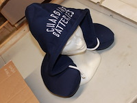 Nekkussen met hoodi blauw 1x in krat j - afbeelding 1 van  3