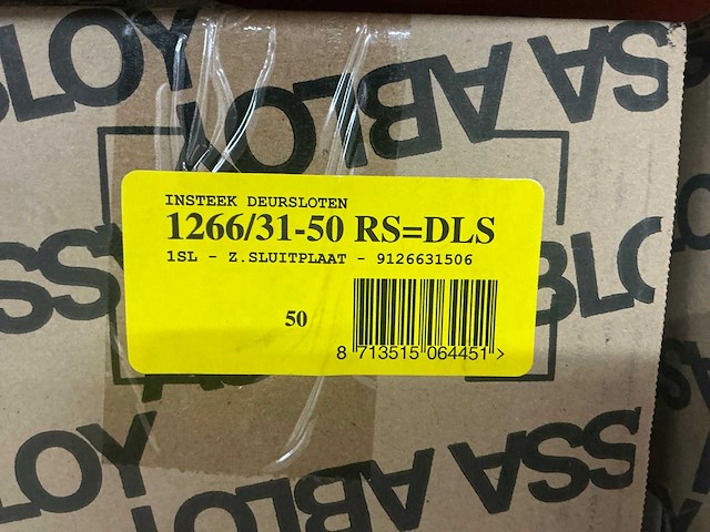 Nemef 1266/31-50 ls links/rechts insteek deurslot (50x) - afbeelding 6 van  6