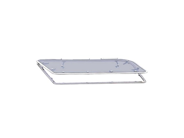 Nemo aluminum white coated opening flybridge hatch - afbeelding 1 van  6