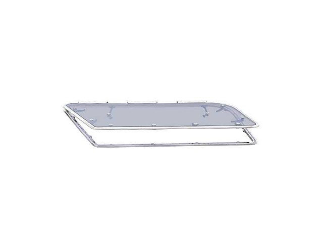 Nemo aluminum white coated opening flybridge hatch - afbeelding 2 van  6