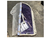 Nemo aluminum white coated opening flybridge hatch - afbeelding 4 van  6