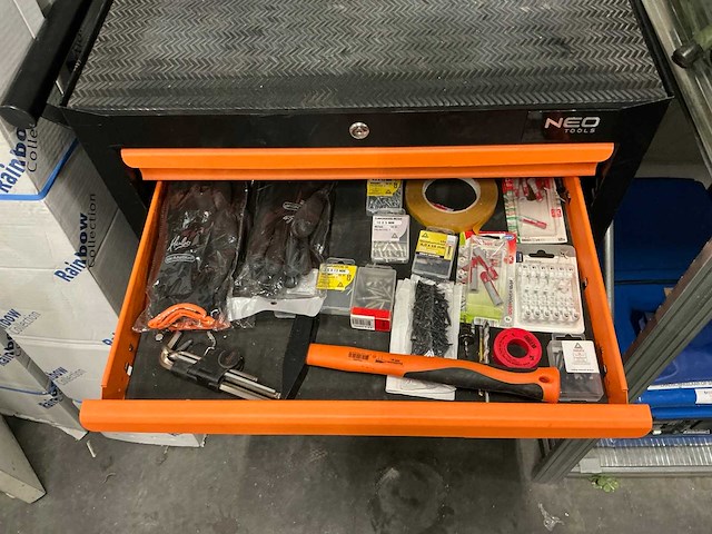 Neo tools gereedschapswagen met inhoud 68x46xh102cm - afbeelding 2 van  4