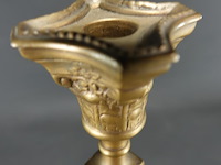 Neoclassicistische empirestijl bronzen kandelaar - afbeelding 4 van  5