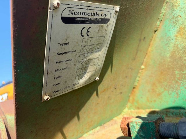 Neometals oy k1 zeefbak voor graafmachine - afbeelding 5 van  5