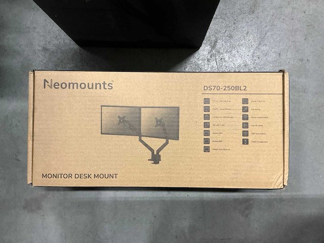 Neomounts ds70-250bl2 monitor desk mount - afbeelding 1 van  2