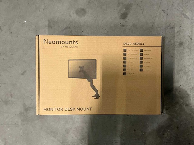 Neomounts monitor desk mount ds70-450bl1 - afbeelding 1 van  2