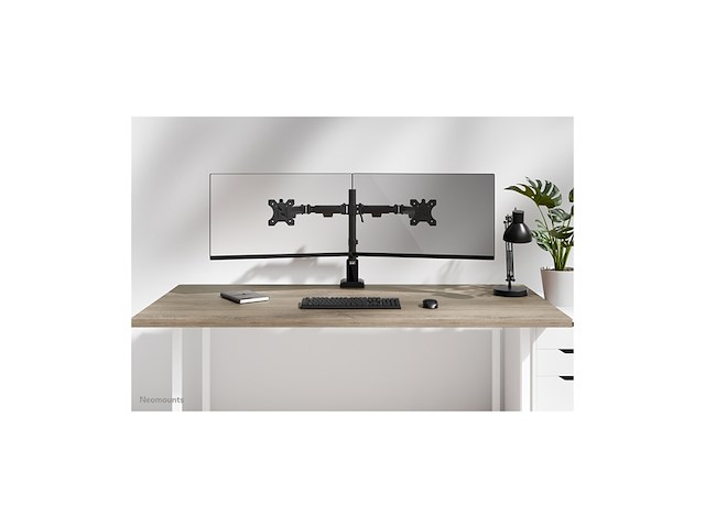 Neomounts nero ds60600bl2 monitorarm 2 schermen 1032 08 kg/scherm zwart - afbeelding 2 van  4