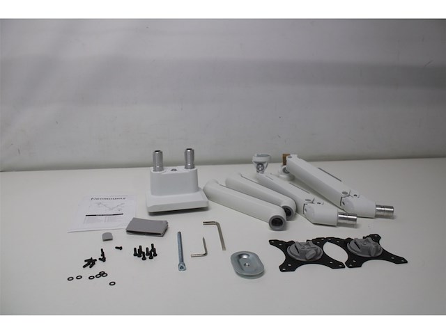 Neomounts next slim ds70-250wh2 monitorarm 2 schermen - afbeelding 4 van  4