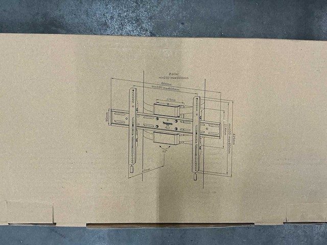 Neomounts wl30s-910bl16 tv pillar mount - afbeelding 4 van  4