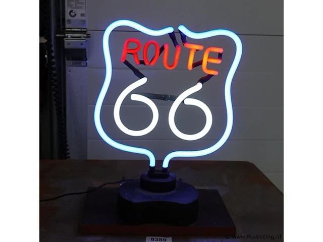 Neonreclame route 66 - afbeelding 3 van  8