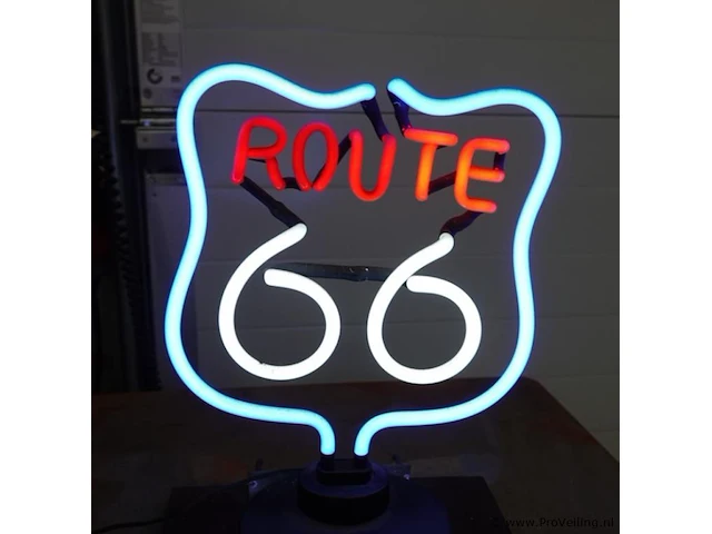 Neonreclame route 66 - afbeelding 4 van  8