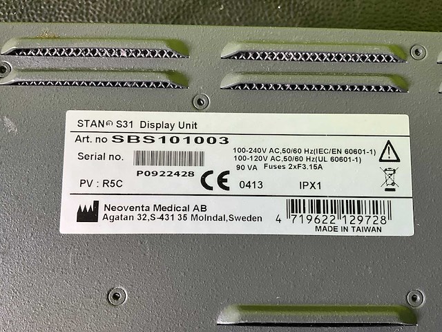 Neoventa stan s31 patiëntmonitor - afbeelding 8 van  8