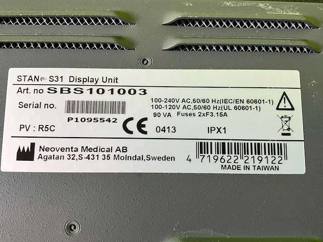 Neoventa stan s31 patiëntmonitor - afbeelding 7 van  7