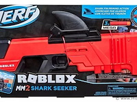 Nerf roblox mm2 shark seeker blaster – nieuw – zonder digitale code - afbeelding 1 van  3