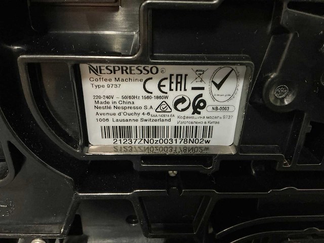 Nespresso - zenius - koffie- & espressomachines (3x) - afbeelding 5 van  5