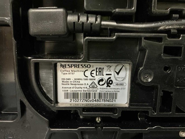 Nespresso zenius koffie- & espressomachines (2x) - afbeelding 5 van  6