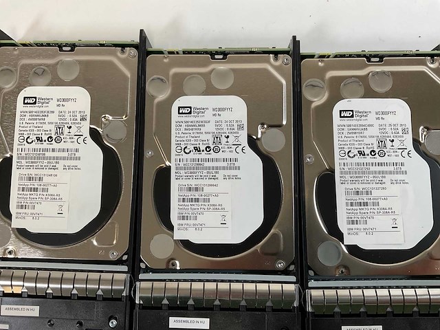 Netapp (d54346/naj-0801), 21x 3tb hdd (wd3000fyyz) - 1x 3tb hdd (st3000nm0033) network attached storage - afbeelding 4 van  12