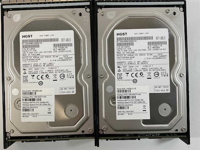 Netapp (d54346/naj-0801), 22x 3tb hdd(yhheyw4a) - 1x 3tb hdd(yxg8jujg) network attached storage - afbeelding 5 van  11
