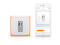 Netatmo slimme thermostaat smart thermostaat voor cv werkt met google home alexa & apple homekit wit - afbeelding 1 van  5