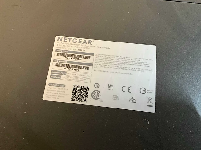 Netgear - gs728tpv3 - switch - afbeelding 6 van  6