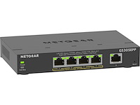 Netgear gs305epp netwerk switch plus managed 1 gbps - afbeelding 2 van  4