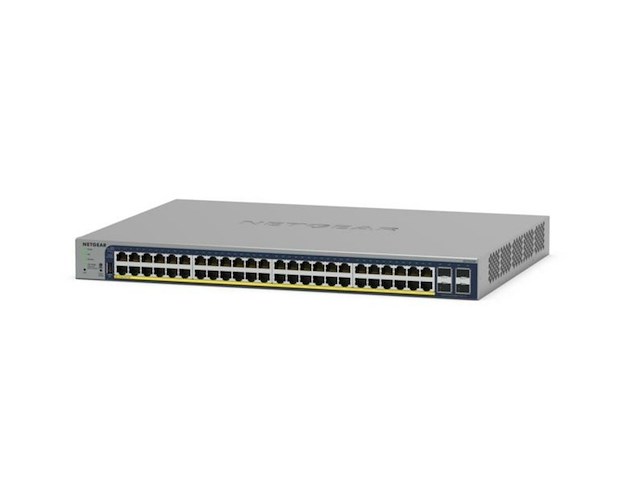 Netgear gs728tpv3 netwerkswitch poe+ 24poorten - afbeelding 1 van  4