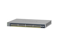 Netgear gs728tpv3 netwerkswitch poe+ 24poorten - afbeelding 1 van  4