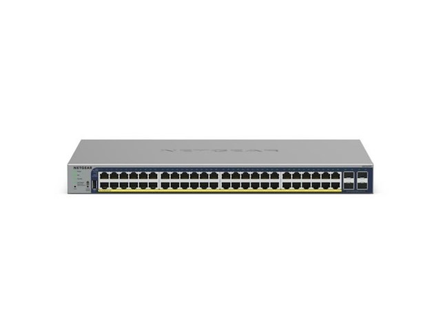 Netgear gs728tpv3 netwerkswitch poe+ 24poorten - afbeelding 2 van  4