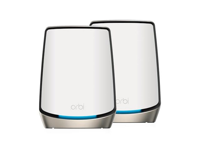 Netgear orbi rbk862s mesh wifi wifi versterker wifi 6 6000 mbps triband 2pack wit - afbeelding 1 van  5