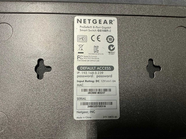 Netgear prosafe 8-port gigabit ethernet smart switch gs108t-200nas (7x) - afbeelding 2 van  5