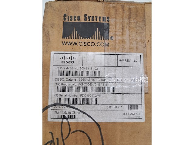 Netwerk switch, cisco, catalyst wsc3560v2 48pss, 2013 - afbeelding 3 van  4