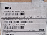 Netwerk switch, cisco, catalyst wsc3560v2 48pss, 2013 - afbeelding 4 van  4