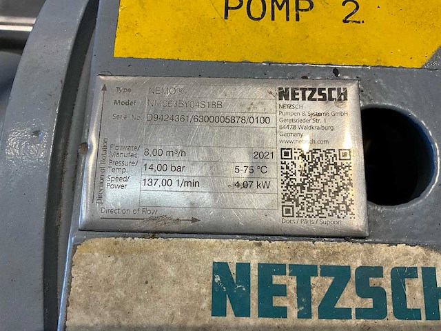 Netzsch nemo progressive cavity pump - afbeelding 6 van  7