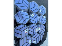 Neuhofer - hexagon - 3d wandpaneel - akoestisch blauw/paars 300x260x38 mm - afbeelding 3 van  3