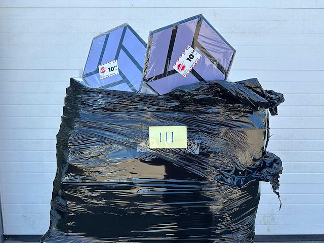 Neuhofer - hexagon - 3d wandpaneel - akoestisch blauw/paars 300x260x38 mm - afbeelding 3 van  3