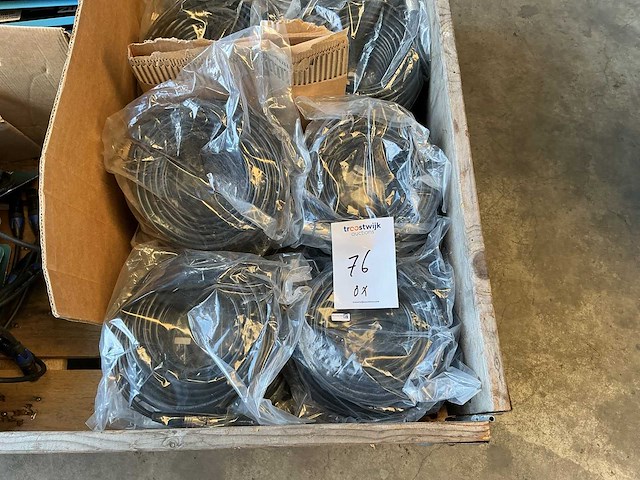 Neutrik 4p xlr kabel 25 meter diverse kabels (8x) - afbeelding 1 van  2