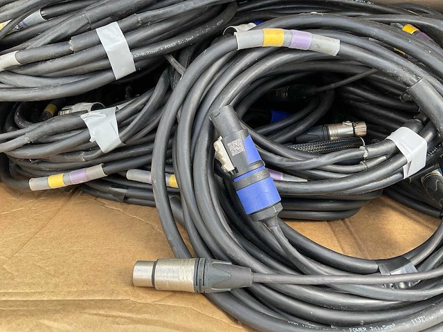Neutrik powercom xlr3 combi kabel (20x) - afbeelding 2 van  2