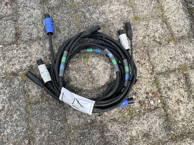 Neutrik powercom xlr3 combi kabel (21x) - afbeelding 2 van  2