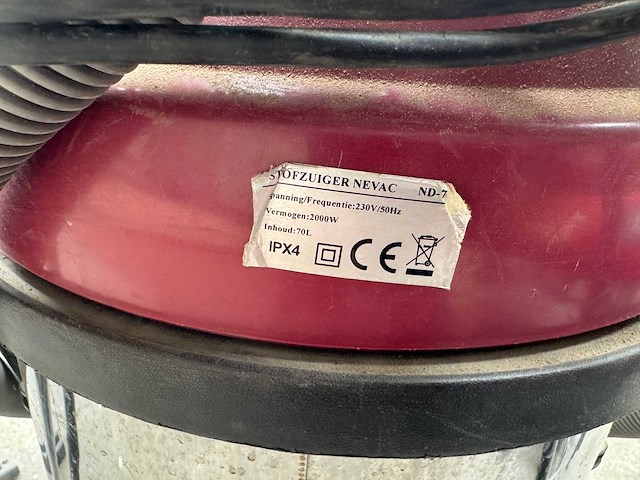Nevac - industriële stofzuiger - afbeelding 4 van  4