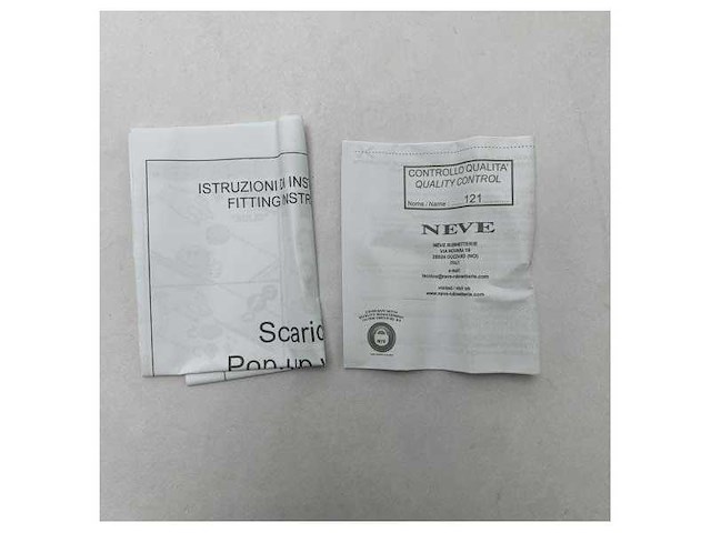 Neve riscasa1414 chrome plated brass pop-up waste drain for marine sinks - corrosion resistant bathroom fitting - afbeelding 5 van  8